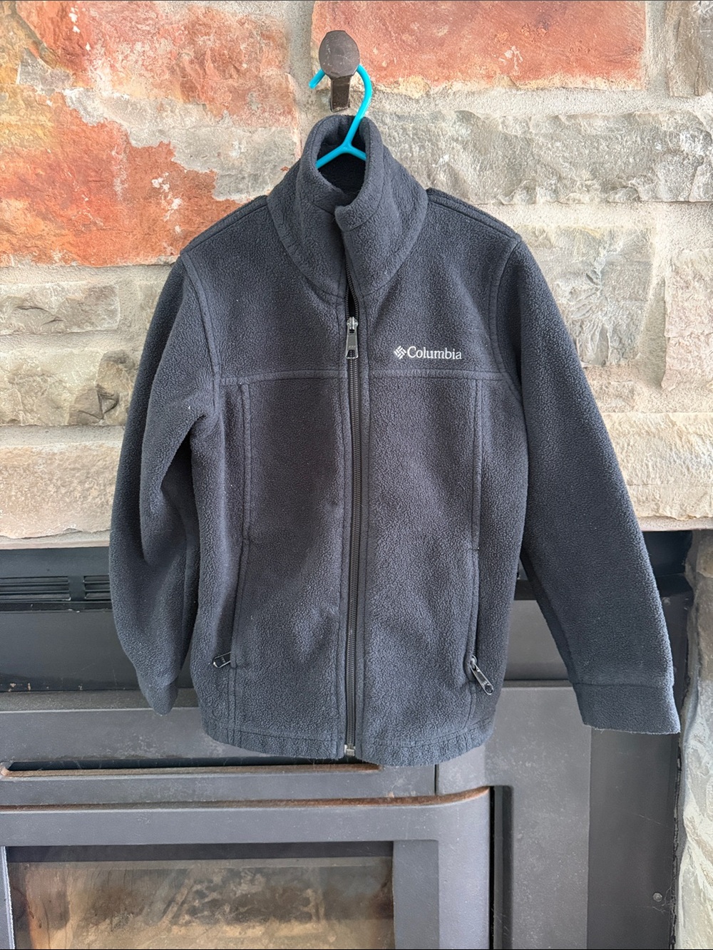 Columbia Kids Black Full-Zip Fleece Jacket